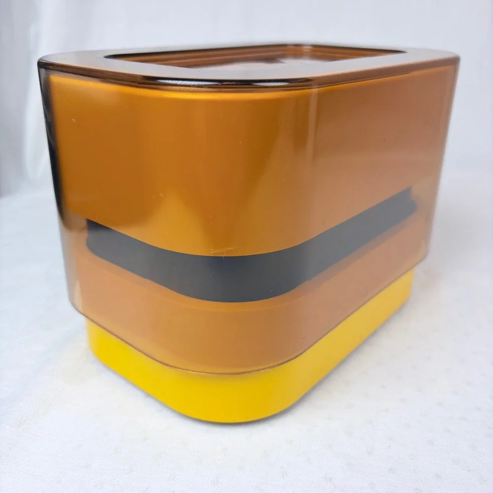 Terraillon Export 4000 Kitchen Scale Vintage Yellow Amber MCM Made in France